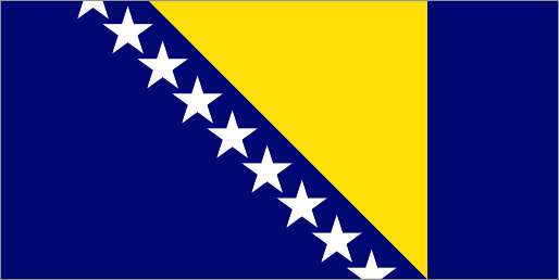 vlajka Bosny a Hercegoviny